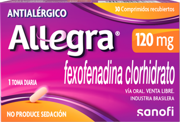 Allegra 120 mg tabletas x 10